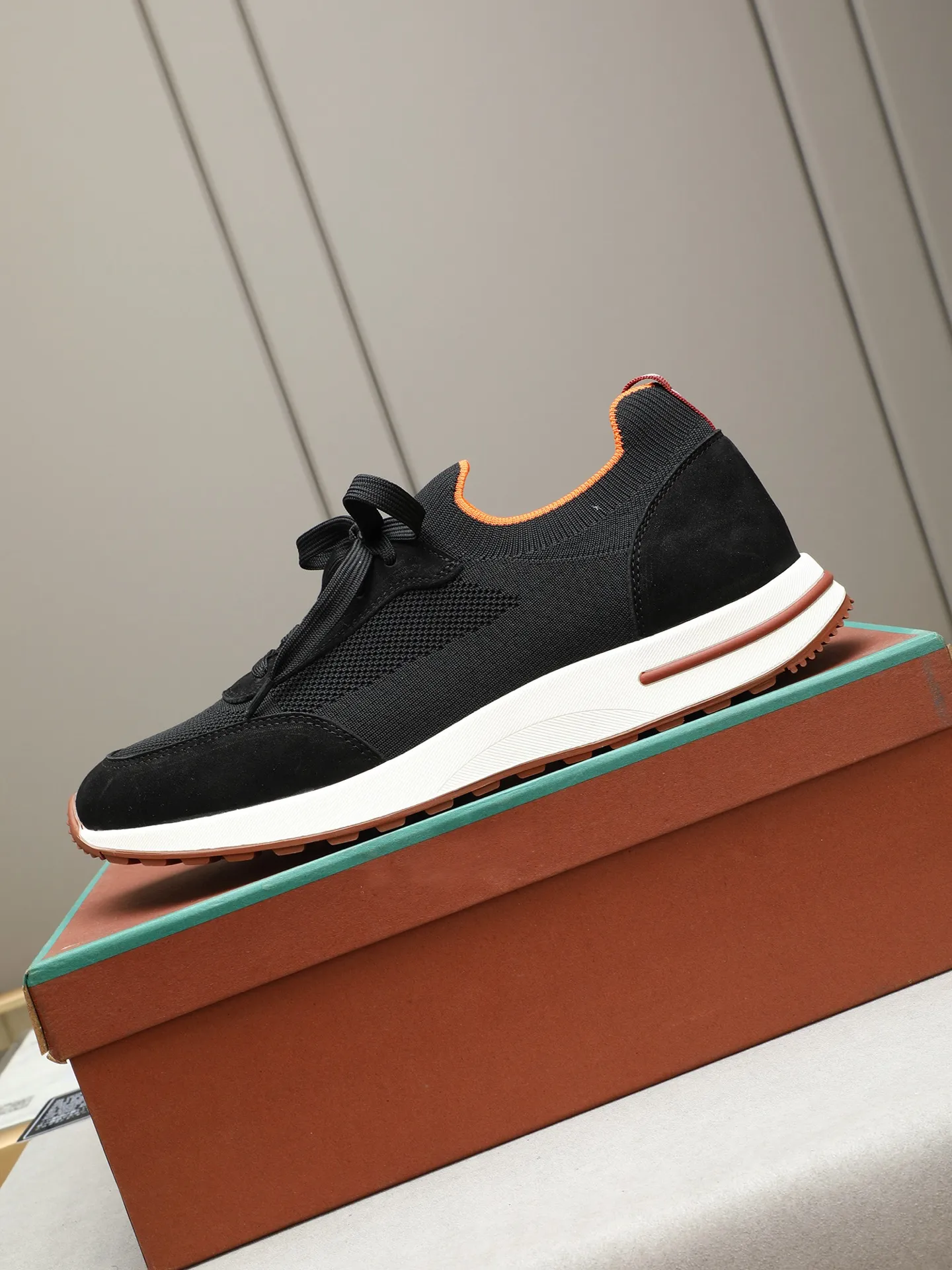 Men's shoes 💰420 LP new product on sale Loro Piana knitted sneakers | Made of Wish wool blended fabric | The upper is made of unique knitted fabrics